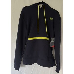 Reebok Hoodie sweatshirt Size M Long Sleeve Blue/Yellow new